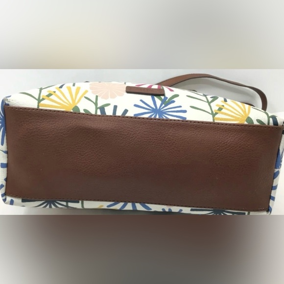 Fossil Felicity Satchel Crossbody Shoulder Bag Spring Bouquet and Wallet - Picture 7 of 9